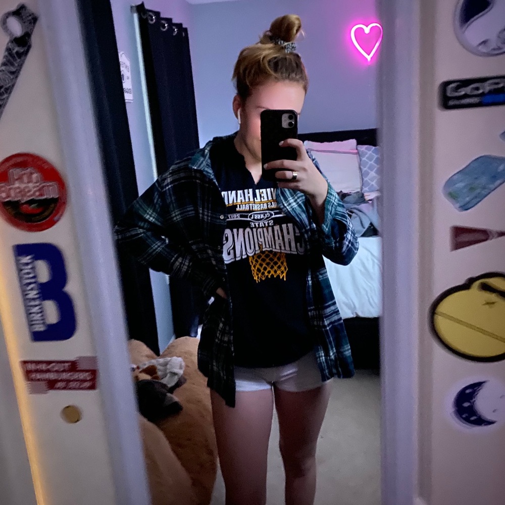 green flannel